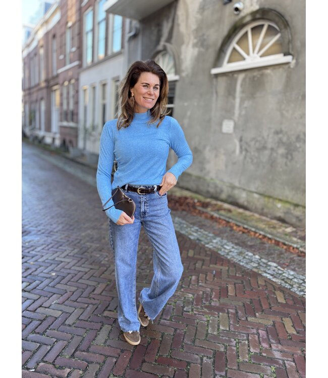 MITCH COL/TURTLENECK (BLAUW)