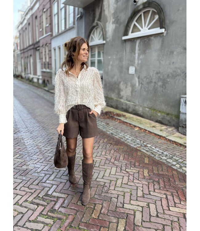 MITCH BLOUSE (ECRU-OFF WHITE)