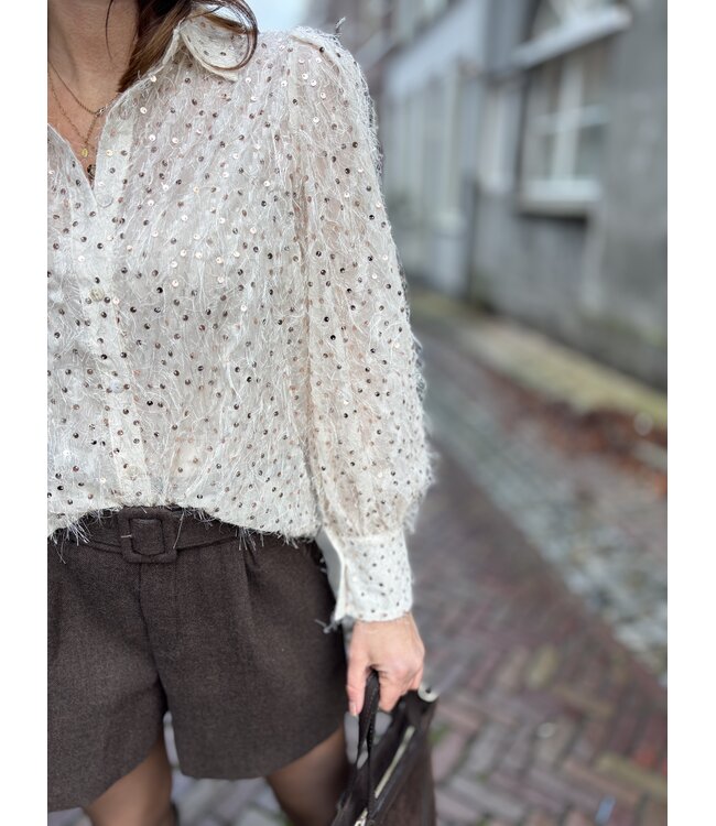 MITCH BLOUSE (ECRU-OFF WHITE)