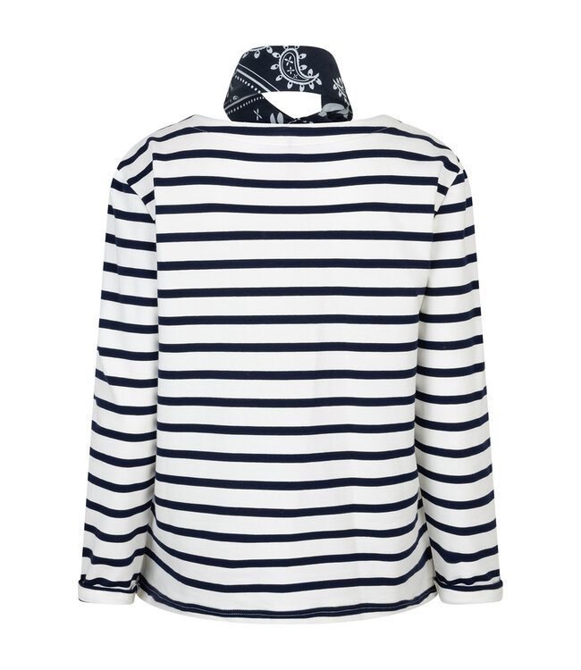 RED BUTTON T-SHIRT (WIT COMBI)