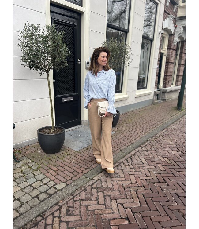 MITCH BLOUSE (BLAUW COMBI)