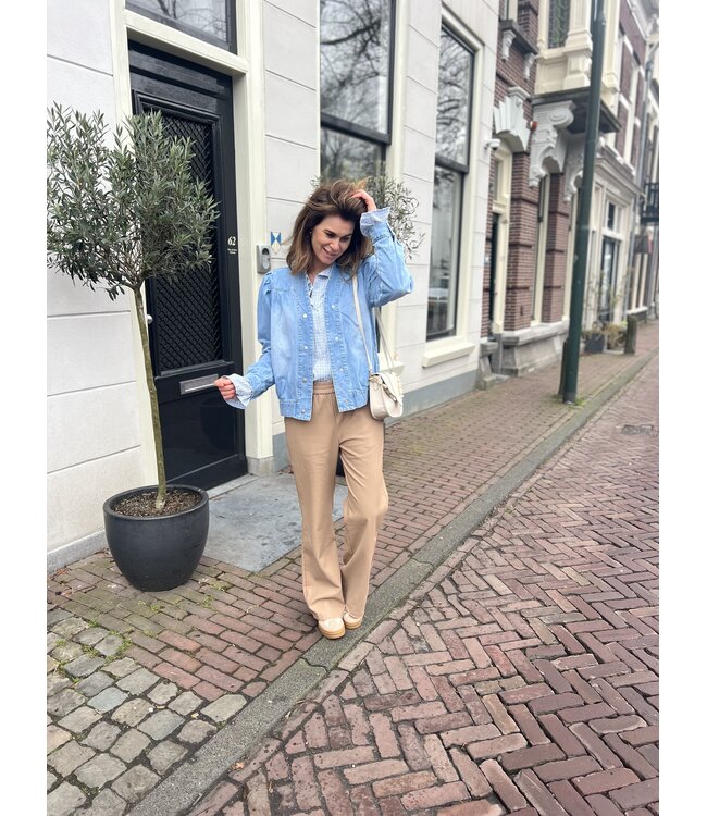 MITCH BLOUSE (BLAUW COMBI)