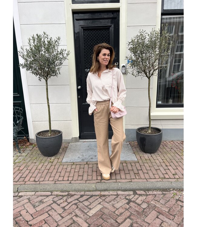 MITCH BLOUSE (BEIGE COMBI)