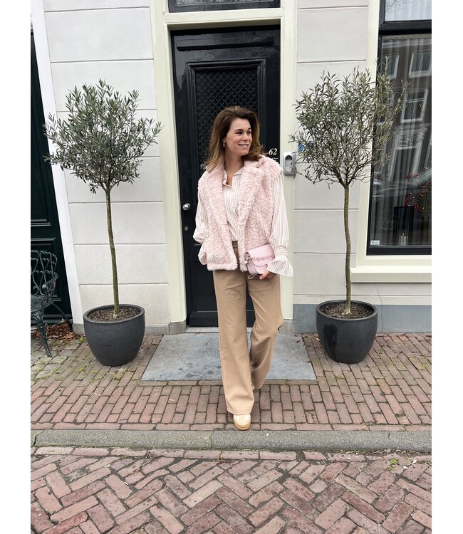 MITCH BLOUSE (BEIGE COMBI)