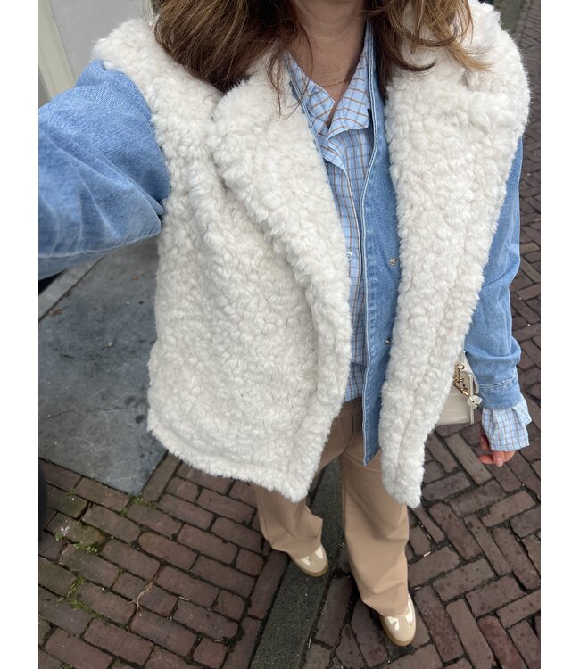 MITCH GILET (ECRU-OFF WHITE)