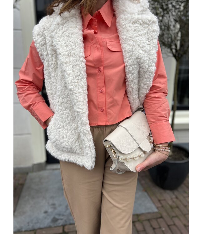 MITCH GILET (ECRU-OFF WHITE)