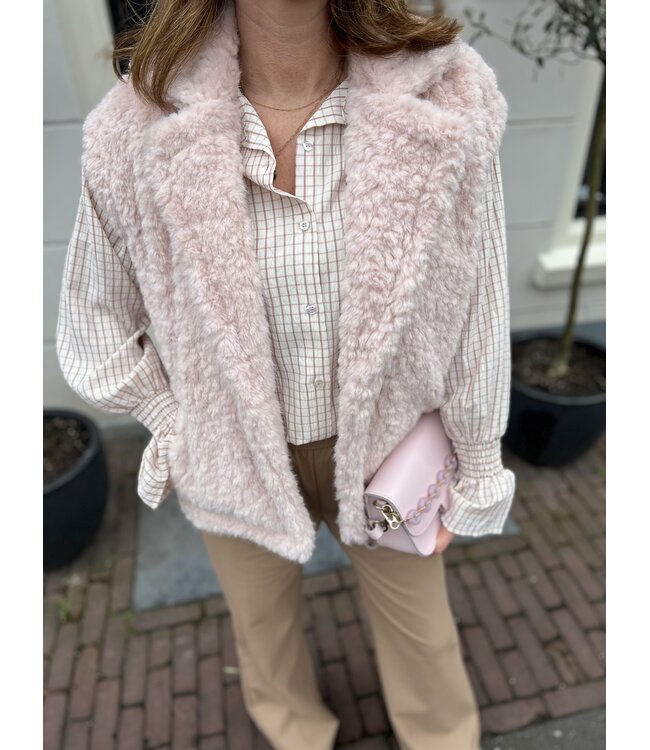 MITCH GILET (ROSE-NUDE)