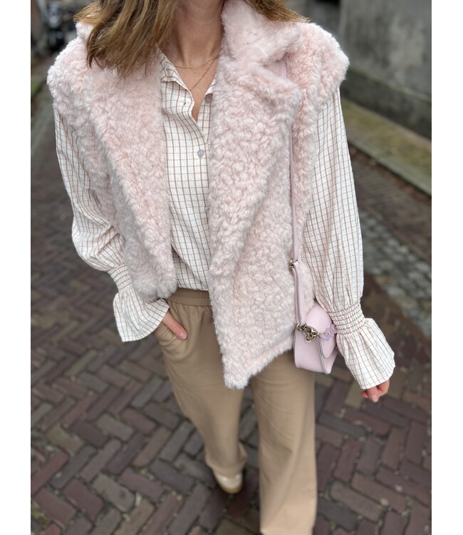 MITCH GILET (ROSE-NUDE)
