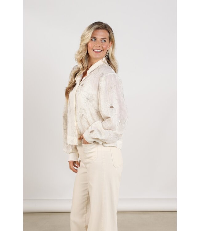 NUKUS BLOUSE (ECRU-OFF WHITE)