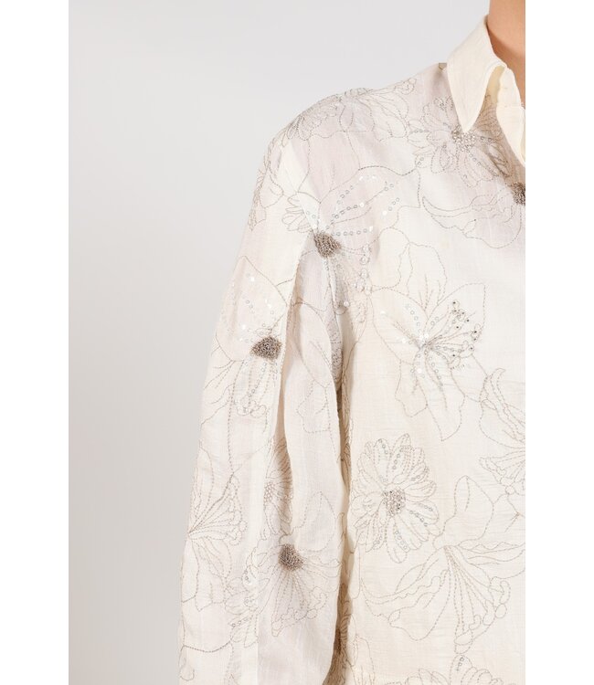 NUKUS BLOUSE (ECRU-OFF WHITE)