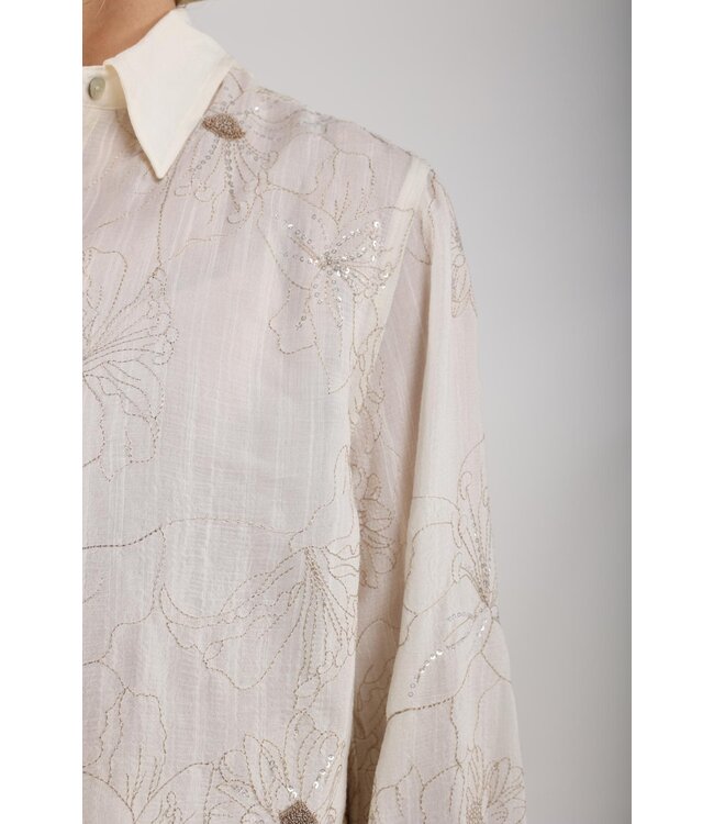 NUKUS BLOUSE (ECRU-OFF WHITE)
