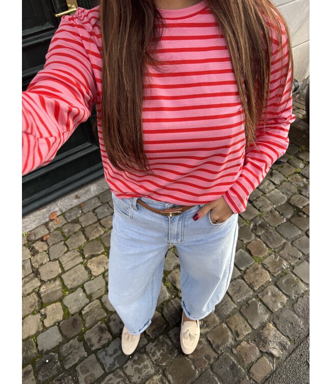 MITCH T-SHIRT (ROSE COMBI)