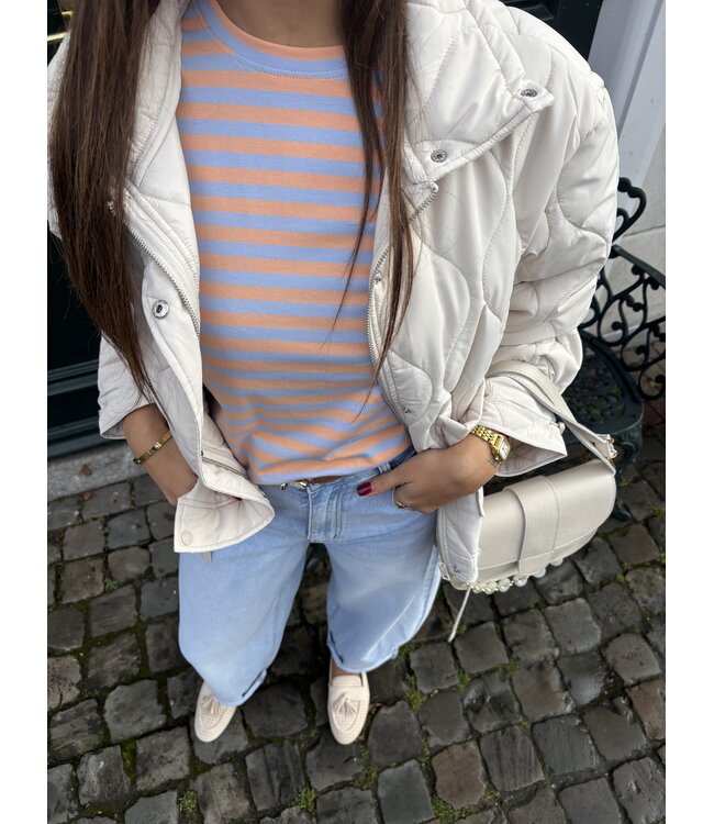 MITCH T-SHIRT (ORANJE COMBI)