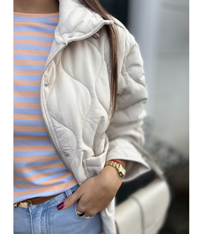 MITCH T-SHIRT (ORANJE COMBI)