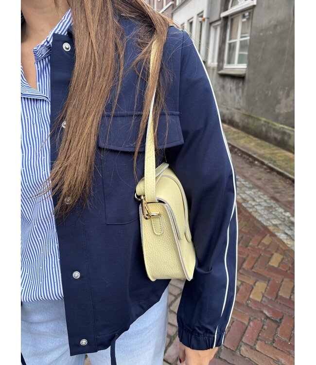 MITCH BLOUSE (BLAUW COMBI)