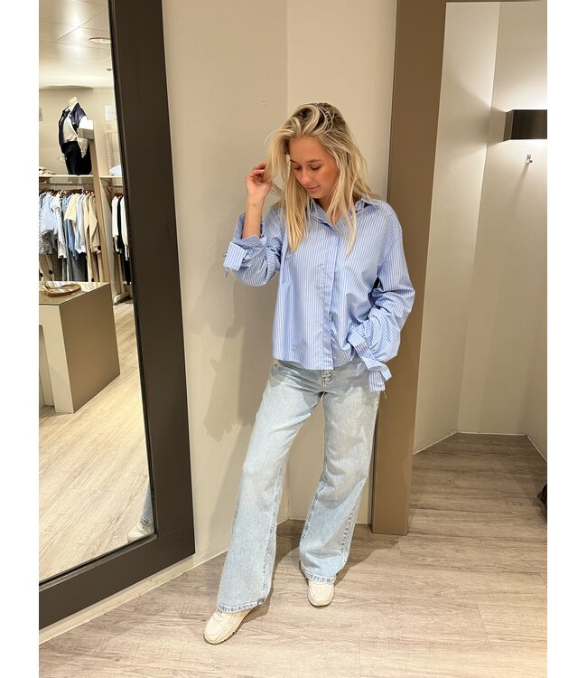 MITCH BLOUSE (BLEU AQUA)