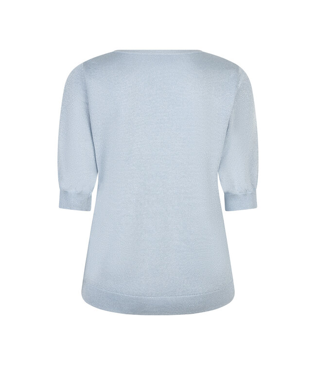 RED BUTTON T-SHIRT (BLEU AQUA)