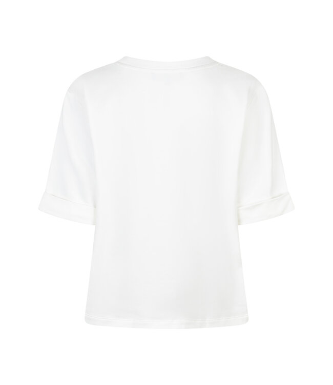 RED BUTTON SWEATER (ECRU-OFF WHITE)