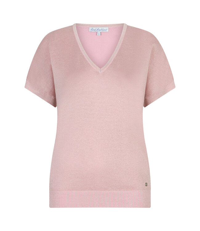 RED BUTTON T-SHIRT (ROSE-NUDE)