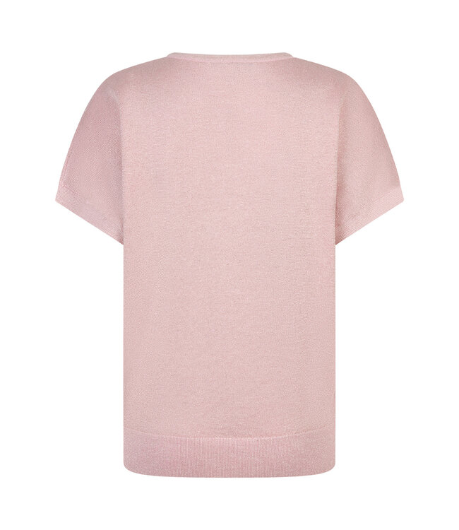 RED BUTTON T-SHIRT (ROSE-NUDE)