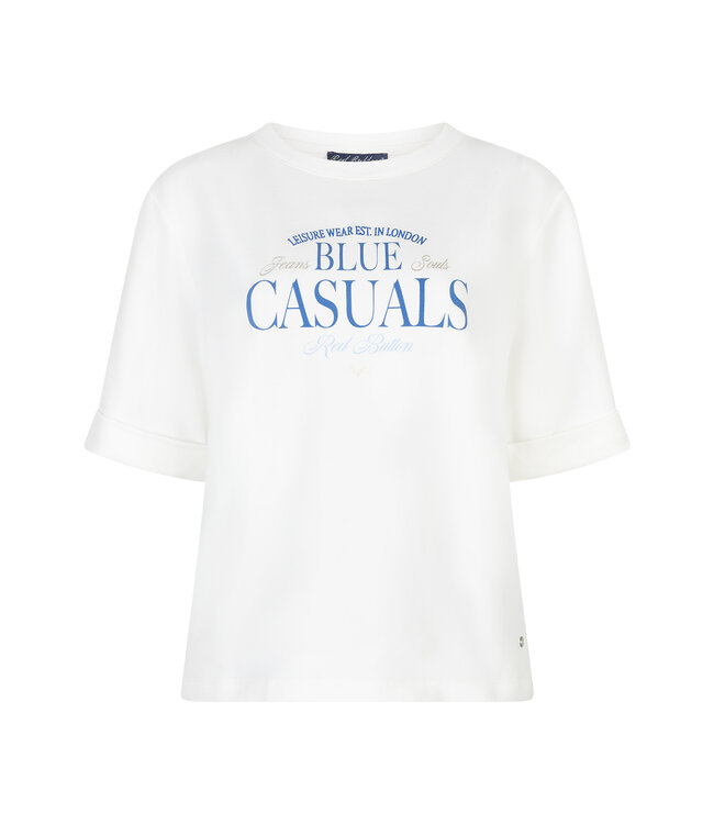 RED BUTTON SWEATER (ECRU-OFF WHITE)