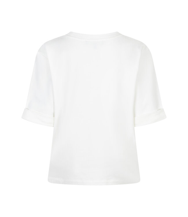 RED BUTTON SWEATER (ECRU-OFF WHITE)