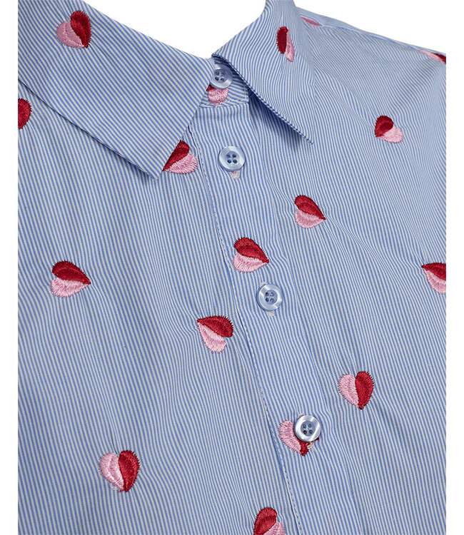 FREEQUENT TOP (BLAUW COMBI)