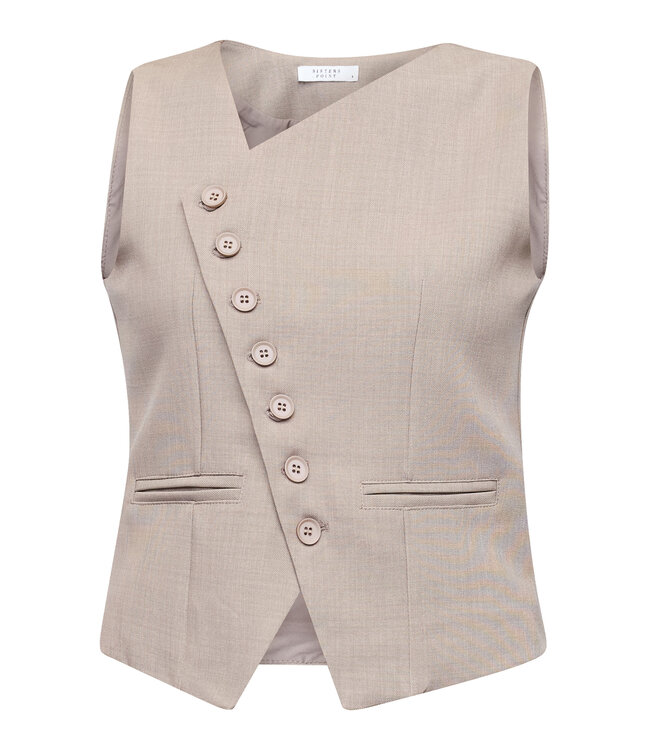 SISTERSPOINT GILET (TAUPE)