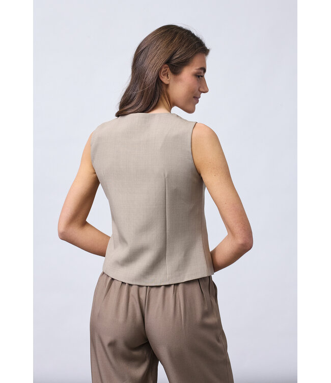 SISTERSPOINT GILET (TAUPE)