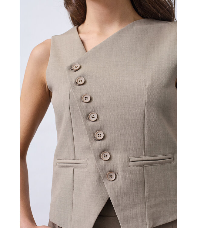 SISTERSPOINT GILET (TAUPE)