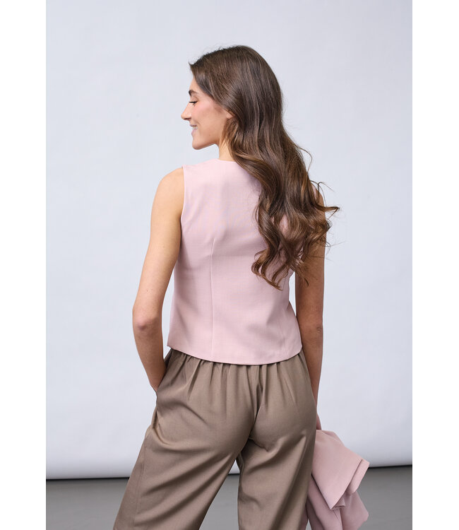 SISTERSPOINT GILET (ROSE-NUDE)