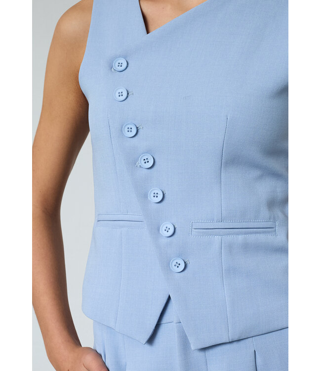 SISTERSPOINT GILET (BLEU AQUA)