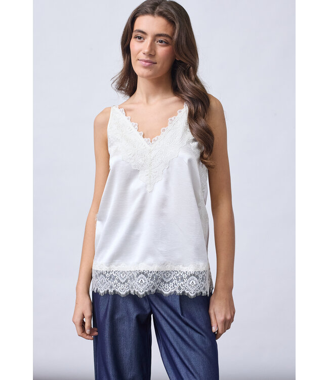 SISTERSPOINT T-SHIRT (ECRU-OFF WHITE)