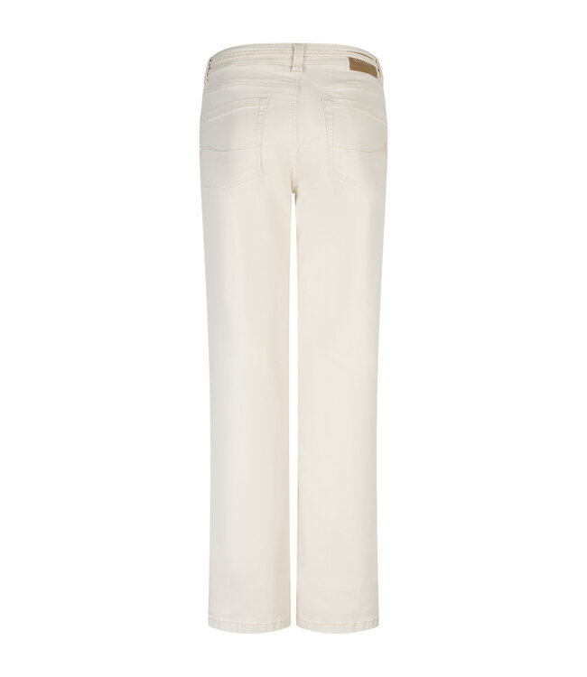 RED BUTTON BROEK (ECRU-OFF WHITE)