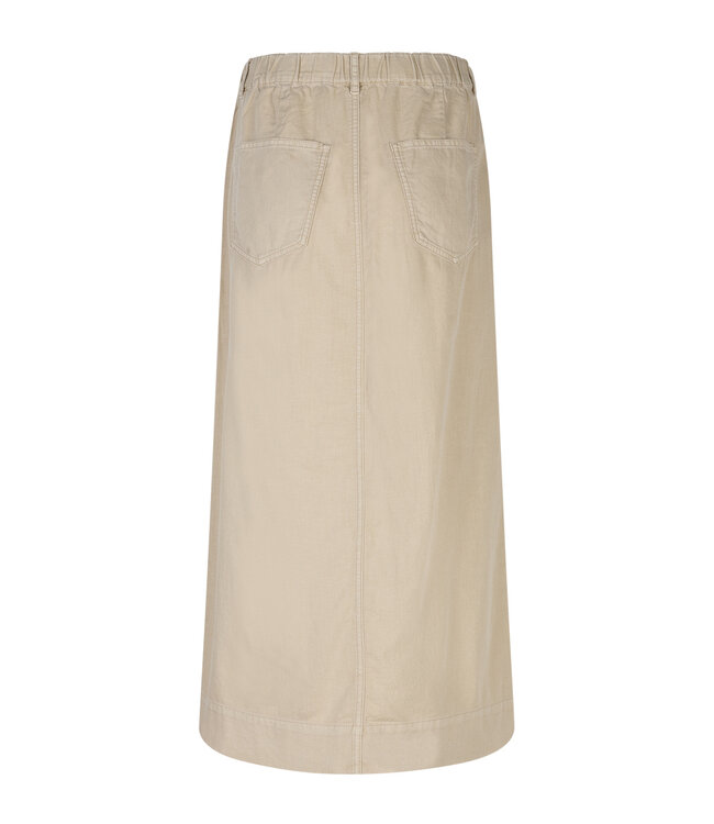 RED BUTTON ROK (BEIGE)