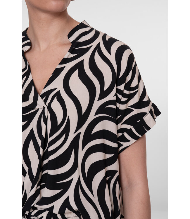 GEISHA TOP (BEIGE COMBI)