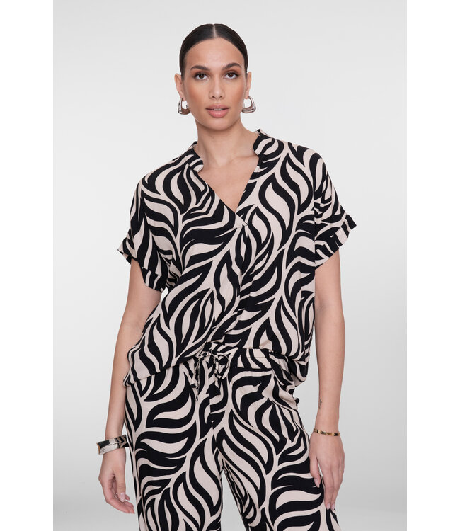 GEISHA TOP (BEIGE COMBI)