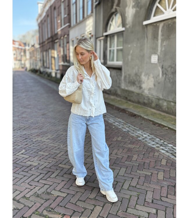 MITCH BLOUSE (ECRU-OFF WHITE)