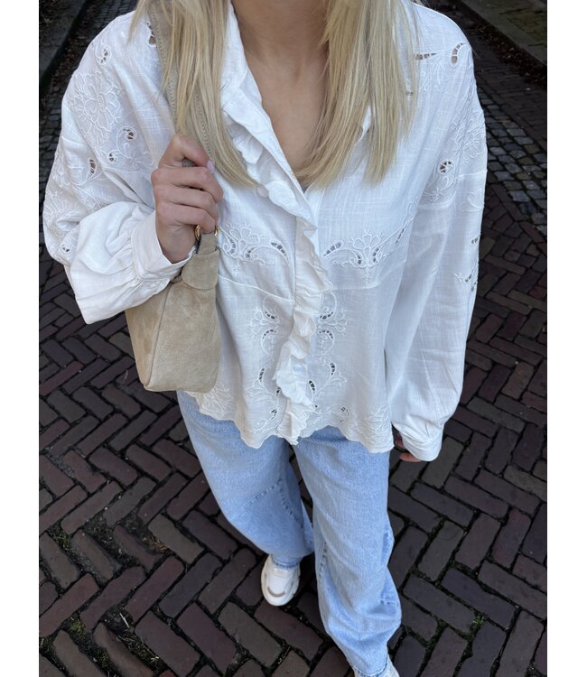 MITCH BLOUSE (ECRU-OFF WHITE)