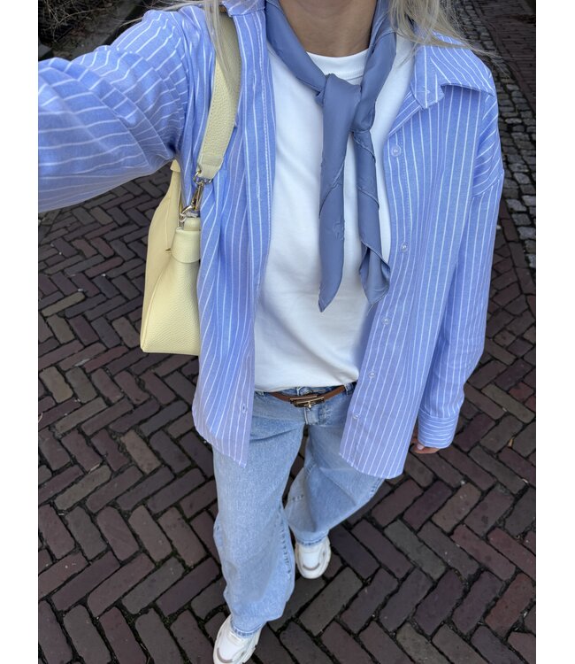 MITCH BLOUSE (BLEU AQUA)