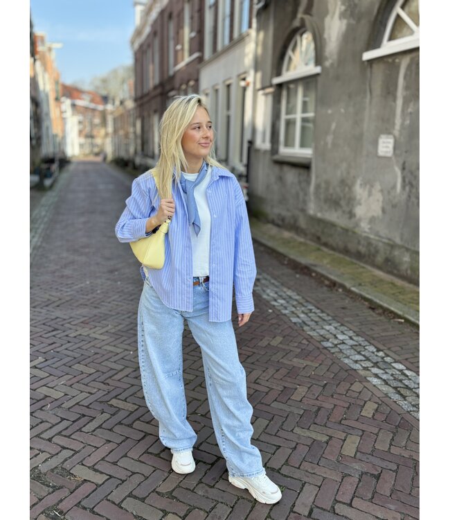 MITCH BLOUSE (BLEU AQUA)