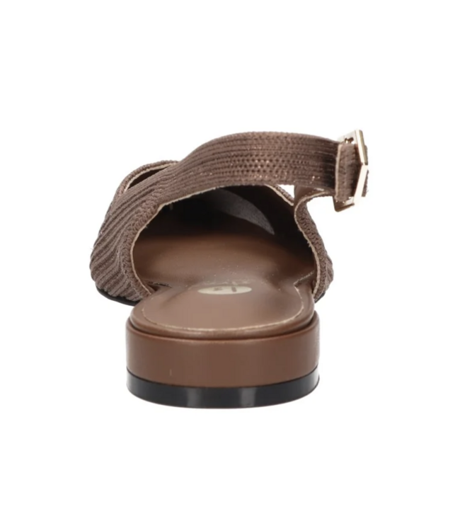 LA STRADA SANDALEN PLAT (DONKERBRUIN)