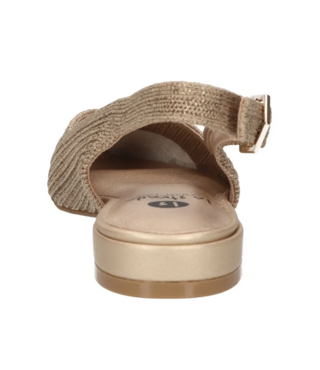 LA STRADA SANDALEN PLAT (GOUD)