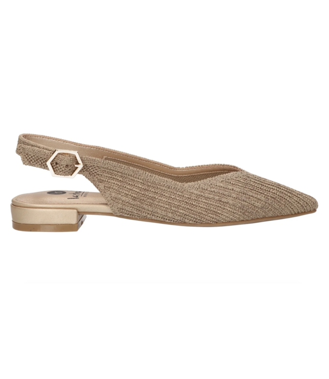 LA STRADA SANDALEN PLAT (GOUD)