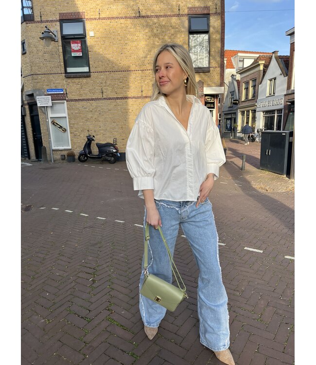 MITCH BLOUSE (ECRU-OFF WHITE)