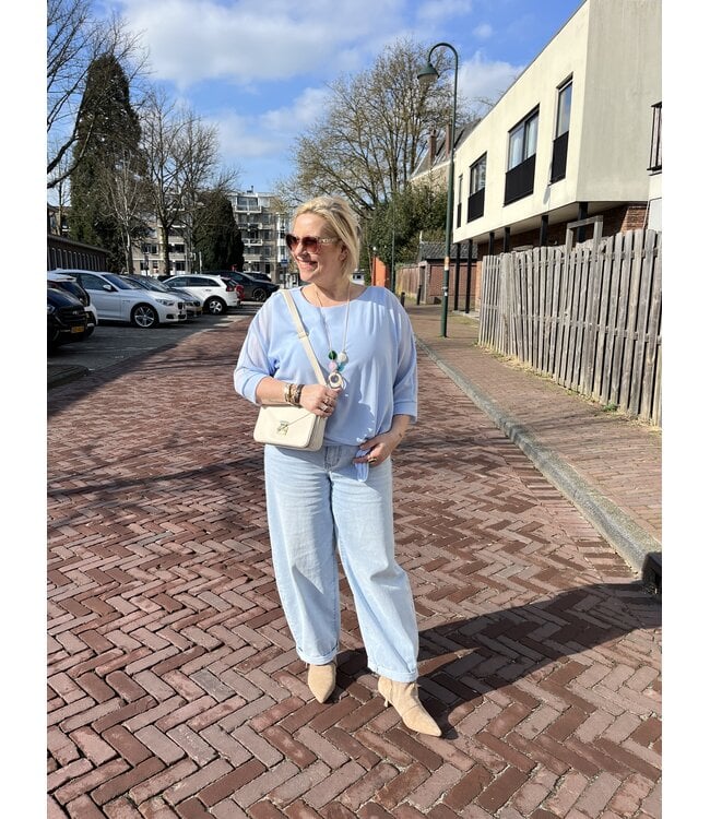 MITCH TOP (BLEU AQUA)