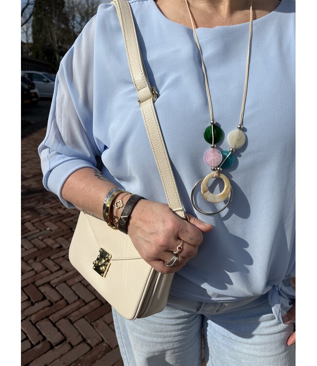 MITCH TOP (BLEU AQUA)