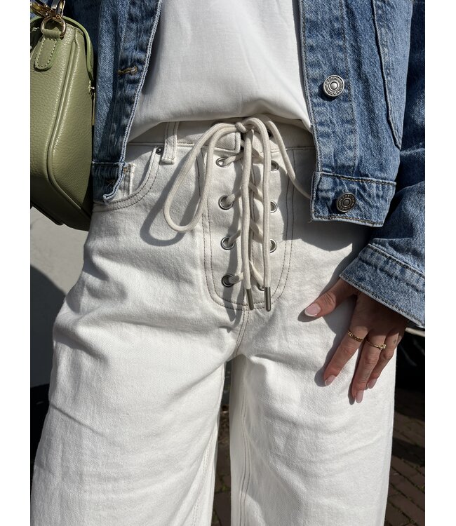 MITCH BROEK (ECRU-OFF WHITE)