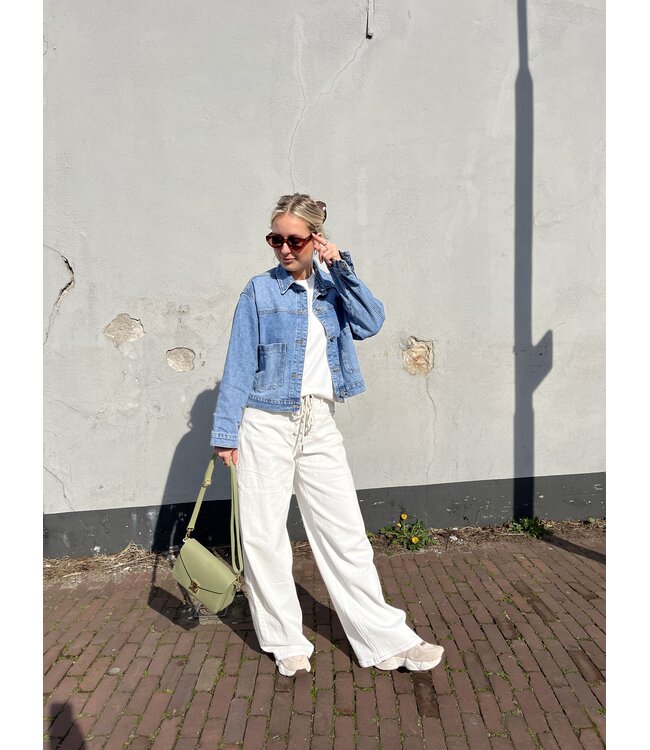 MITCH BROEK (ECRU-OFF WHITE)