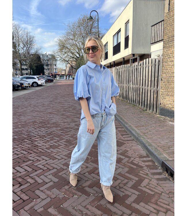 MITCH BLOUSE (BLEU AQUA)